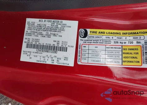 2008 Ford Mustang Gt Deluxe/Gt Premium from USA, damaged, VIN 1ZVHT82H985133282